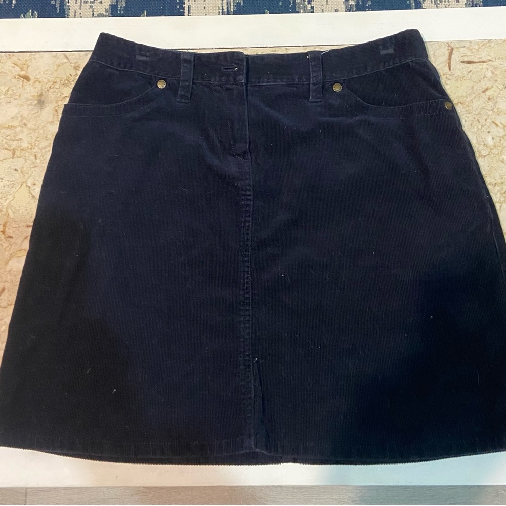 Brooks brothers navy corduroy mini skirt. Size 4